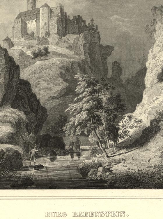 Burg Rabenstein Oberfranken 19 Jahrhundert Bayern Ahorntal KB 196